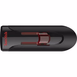 SanDisk UFM 128GB USB CRUZER GLIDE 3.0 lecteur USB flash 128 Go USB Type-A 3.2 Gen 1 (3.1 Gen 1) Noir, Rouge - Vue supplémentaire 2
